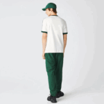Lacoste camiseta gola contrastante regular fit homens branco 70v 88BL855 - Image 3