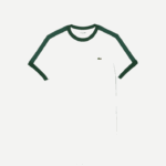 Lacoste camiseta gola contrastante regular fit homens branco 70v 88BL855 - Image 5