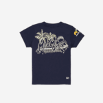 Lacoste camiseta miami open graphic logo crianças azul marinho 166 88BL3176 - Image 2
