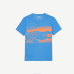 Lacoste camiseta tênis x novak djokovic homens azul l99 88BL152 - Image 4