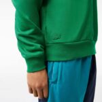 Lacoste camisola de algodão orgânico distintivo homens ldm verde 88BL991 - Image 3