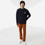 Lacoste camisola de crocodilo homens azul marinho 166 88BL1380 - Image 2