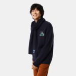 Lacoste camisola de crocodilo homens azul marinho 166 88BL1380 - Image 4