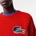 Lacoste camisola de crocodilo homens vermelho 240 88BL1382 - Image 2