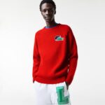 Lacoste camisola de crocodilo homens vermelho 240 88BL1382