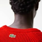 Lacoste camisola de crocodilo homens vermelho 240 88BL1382 - Image 4