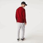 Lacoste camisola de lã gola redonda homens bordeaux 476 88BL1408 - Image 2