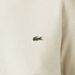 Lacoste camisola de lã gola redonda mulheres branco 70v 88BL2640 - Image 6