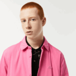 Lacoste camisola repelente de água homens rosa 2r3 88BL498 - Image 2