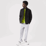 Lacoste camisola resistente à água homens preto 031 88BL1569
