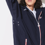 Lacoste capa de chuva dobrável esportiva edição francesa do espírito esportivo homens azul marinho branco vermelho lei 88BL1296 - Image 5