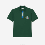 Lacoste carcela contrastante e polo distintivo de crocodilo homens verde 132 88BL634