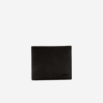 Lacoste carteira clássica petit pique três cartões homens preto 000 88BL2060