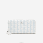 Lacoste carteira com zíper e estampa de monograma mulheres mono farine panorama l58 88BL2775