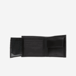 Lacoste carteira de couro dobrável homens preto 000 88BL2125 - Image 3