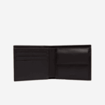 Lacoste carteira de couro fitzgerald homens marrom escuro 028 88BL1944 - Image 2