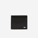 Lacoste carteira de couro fitzgerald homens preto 000 88BL1943