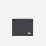 Lacoste carteira de couro fitzgerald homens preto 000 88BL2029