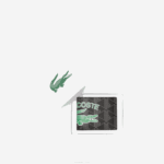 Lacoste carteira dobrável com estampa monograma the blend homens mono noir gris estragon l83 88BL1997 - Image 4
