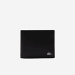 Lacoste carteira fitzgerald couro seis cartões homens preto 000 88BL1953