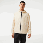 Lacoste casaco curto com capuz homens branco preto aj8 88BL382