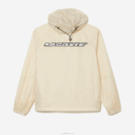 Lacoste casaco curto com capuz homens branco preto aj8 88BL382 - Image 5