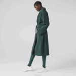 Lacoste casaco oversized mulheres verde r89 88BL2436 - Image 2