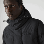 Lacoste casaco puffer longo com capuz destacável homens preto 031 88BL1317 - Image 11