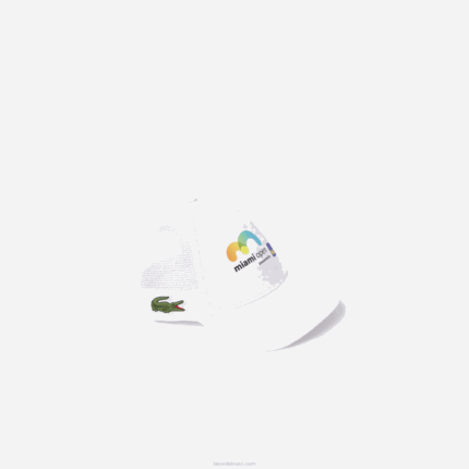 Lacoste chapéu aberto de miami homens branco 001 88BL2341