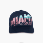 Lacoste chapéu gráfico miami open miami homens azul marinho 166 88BL2338