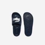 Lacoste chinelos sintéticos croco dualiste homens marinho e branco 092 88BL1877 - Image 4