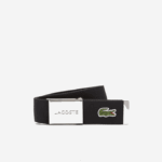 Lacoste cinto de tecido com fivela gravada homens 31 88BL2082