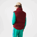Lacoste colete de capuz dobrável homens bordeaux zs1 88BL1258 - Image 3