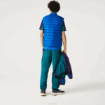 Lacoste colete repelente de água acolchoado homens azul k1q 88BL1251 - Image 3