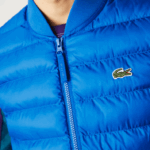 Lacoste colete repelente de água acolchoado homens azul k1q 88BL1251 - Image 6