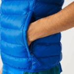 Lacoste colete repelente de água acolchoado homens azul k1q 88BL1251 - Image 7
