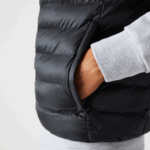 Lacoste colete repelente de água acolchoado homens preto 031 88BL1252 - Image 4