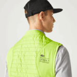 Lacoste colete reversível acolchoado esportivo homens amarelo preto g65 88BL385 - Image 8