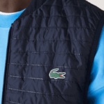 Lacoste colete reversível acolchoado esportivo homens roxo azul marinho se3 88BL386 - Image 2