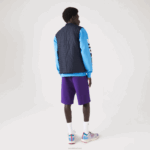 Lacoste colete reversível acolchoado esportivo homens roxo azul marinho se3 88BL386 - Image 3