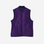 Lacoste colete reversível acolchoado esportivo homens roxo azul marinho se3 88BL386 - Image 5