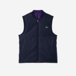 Lacoste colete reversível acolchoado esportivo homens roxo azul marinho se3 88BL386 - Image 7