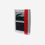 Lacoste conjunto de pijama longo de veludo logo homens azul marinho cinza chine verde vxd 88BL1457 - Image 6
