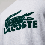 Lacoste conjunto de pijama longo de veludo logo homens azul marinho cinza chine verde vxd 88BL1457 - Image 7