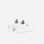 Lacoste couro de convés bayliss e sapatos de barco sintéticos homens branco e off white 65t 88BL1802 - Image 3