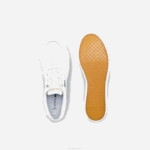 Lacoste couro de convés bayliss e sapatos de barco sintéticos homens branco e off white 65t 88BL1802 - Image 4