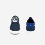 Lacoste couro de convés bayliss e sapatos de barco sintéticos homens marinho e branco 092 88BL1803 - Image 4