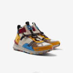 Lacoste couro run breaker e calçados outdoor sintéticos homens off white & brown ow8 88BL1848 - Image 2