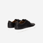 Lacoste esparre club tênis de couro homens preto e off white 454 88BL1718 - Image 3