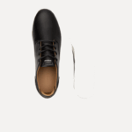 Lacoste esparre club tênis de couro homens preto e off white 454 88BL1718 - Image 4